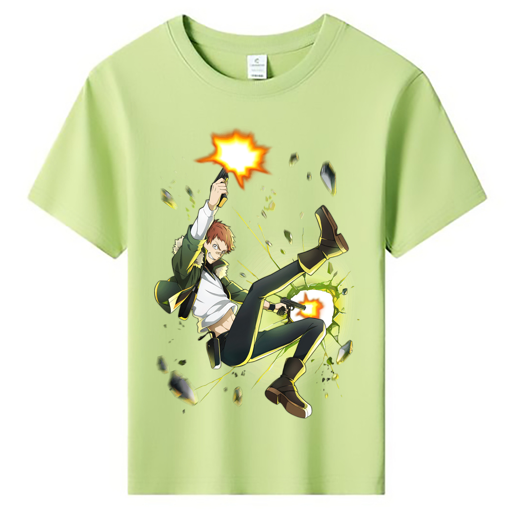 （画像用） 文豪ストレイドッグス Bungo Stray Dogs 綿100％キッズTシャツ（フロントプリント）